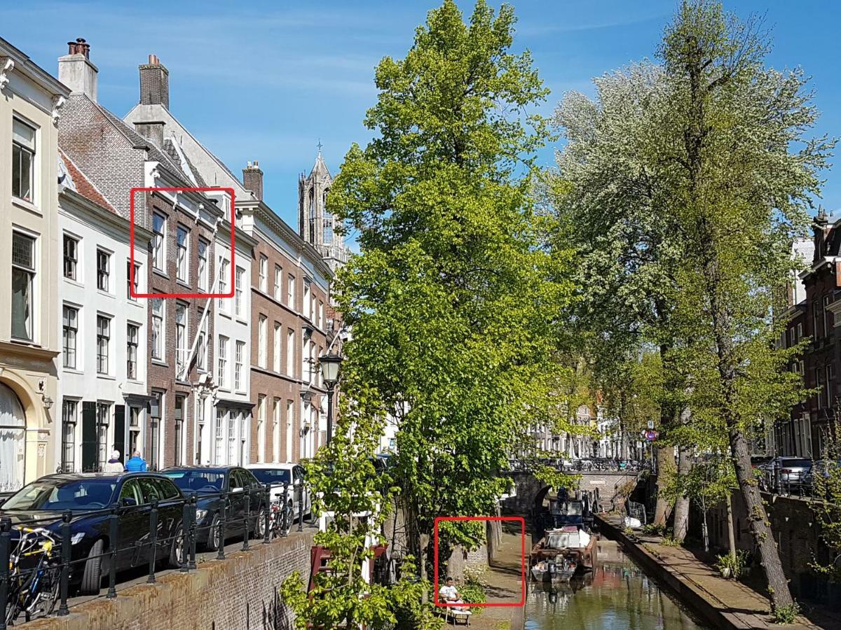 Large Historical Apartment & Canal Terrace Utrecht Exterior photo